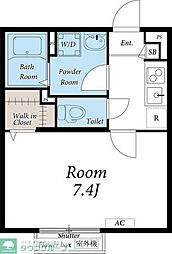 リブリ・リープステ 1Kの間取図画像