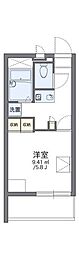 レオパレスゴールドヒルズ 1Kの間取図画像