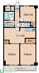 ポワロビル 3DKの間取図画像