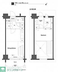 プライムアーバン久米川 1LDKの間取図画像