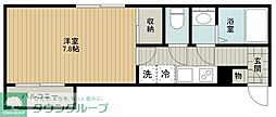 パークサイド清瀬 1Kの間取図画像