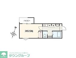 MELLAS田無 1Kの間取図画像