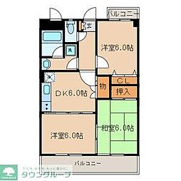 メゾン寿 3DKの間取図画像