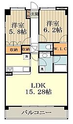 ANESISKAPPADUO 2LDKの間取図画像