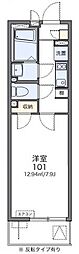 レオネクストケービック 1Kの間取図画像