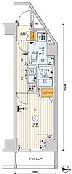 スカイコートパレス一橋学園 1Kの間取図画像