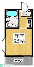 サニーコーポ ワンルームの間取図画像