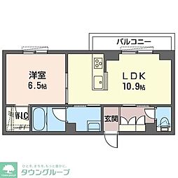 BloomStage 1LDKの間取図画像