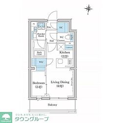 スタイリオ池上ＳＯＵＴＨ 311 3階1LDKの間取り