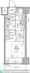クレヴィスタ横浜関内II 3階1Kの間取り
