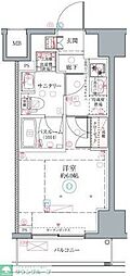 クレヴィスタ横浜関内II 7階1Kの間取り