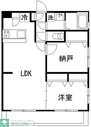 大田区中央2丁目マンション 1SLDKの間取図画像