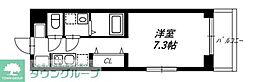 リヴシティ蒲田イースト ワンルームの間取図画像