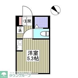 ストラーダ生麦 ワンルームの間取図画像