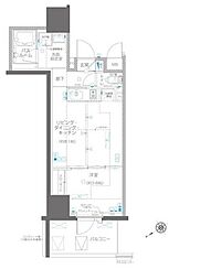 ZOOM川崎EAST 1LDKの間取図画像