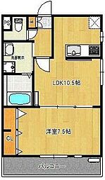 メゾンイグレック 1LDKの間取図画像