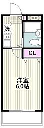 ウインドパレス 1Kの間取図画像