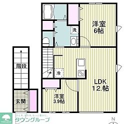 (仮称)川崎区小田4丁目計画 2LDKの間取図画像