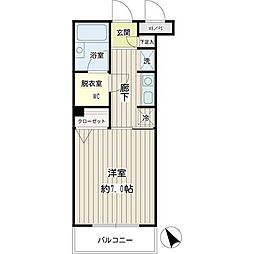 アイビー菅沢 1Kの間取図画像