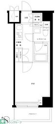 ルーブル川崎貝塚弐番館 1Kの間取図画像