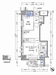 ラティエラ横濱大通り公園 1LDKの間取図画像