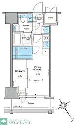 ルフォンプログレ横浜関内 1DKの間取図画像