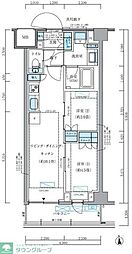 品川区東品川4丁目マンション 2LDKの間取図画像