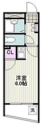 アイ・シュライン川崎大師東 ワンルームの間取図画像