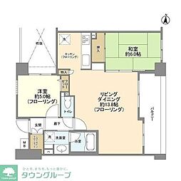 ベイヒルズ鶴見豊岡 2LDKの間取図画像