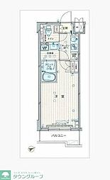 ルーブル川崎矢向 1Kの間取図画像