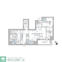 SANKYO YOKOHAMA CAMPUS 2LDKの間取図画像