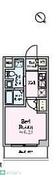 ティモーネグランデ新川崎 1Kの間取図画像