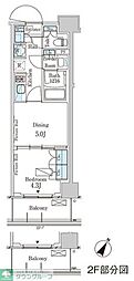 ParkAxis横濱大通り公園 1DKの間取図画像