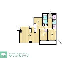 リヴァリエB棟 3LDKの間取図画像