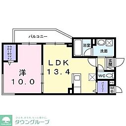 アルフォンブラ 1LDKの間取図画像
