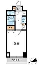 カッシア川崎レジデンス 1Kの間取図画像