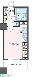 ドゥーエ横浜駅前 ワンルームの間取図画像