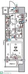 ラクラス横浜 1Kの間取図画像