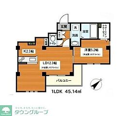 BAY WOOD YOKOHAMA 1LDKの間取図画像