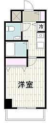 ロリエタワー川崎 1Kの間取図画像