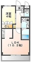 グローベリー日吉 1LDKの間取図画像