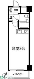 シーズ鶴見中央 ワンルームの間取図画像