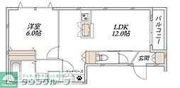 Maison Amitie 1LDKの間取図画像