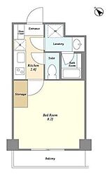 AYUTAKA 3階1Kの間取り