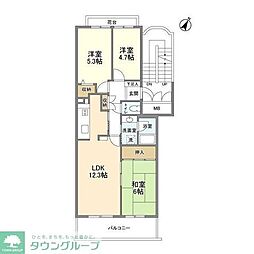 ドルフ藤が丘 3LDKの間取図画像