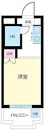 ハイタウン多摩川No.2 1Kの間取図画像