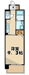 カーサグランデ 1Kの間取図画像