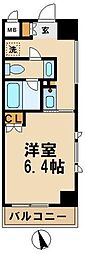 ウィスティリア高津 1Kの間取図画像