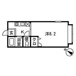 間取図画像 1K