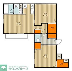 (仮称)国分南1丁目メゾン 2LDKの間取図画像